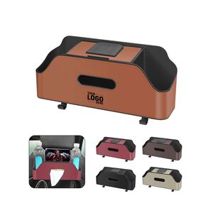 Custom Logo Luxury Car Back Seat Organizer Backseat Storage Box Tissue <b>Holder</b> Cup Bottle <b>Holder</b> Auto Car Seat Back Storage <b>Bag</b> - Product Image 1