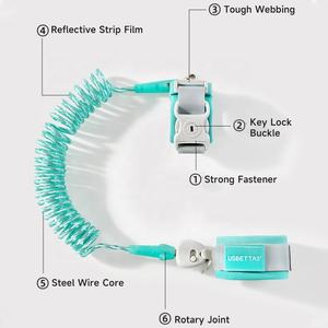 बच्चों के लिए एंटी लॉस्ट बेल्ट रिस्ट लिंक, किड्स वॉकिंग हैंड हार्नेस, बेबी सेफ्टी लीश, हाई रेजिलिएंसी टॉडलर ट्रैक्शन रस्सी - Product Image 2