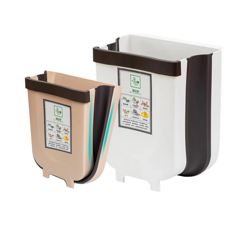 Экологически чистый креативный настенный Автомобильный складной контейнер для мусора, кухонный шкаф, подвесная дверь