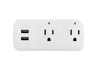 16A EUA Plug Smart <span class=keywords><strong>WiFi</strong></span> Tomada com Temporizador Função Dupla Tomadas AC e Porta de Carregamento USB Google Alexa Compatível Nível IP44 - Product Image 1