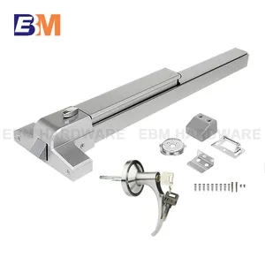 Iron Paint 65cm 80cm 100cm Fire Door Push Panic Bar Lock Emergency Escape Panic Exit Device Panic Lock For Steel Door