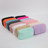Portable S M L XL 24 couleurs résistant à l'eau lavable en Nylon fermeture éclair maquillage organisateur pochette femmes sacs et étuis à cosmétiques