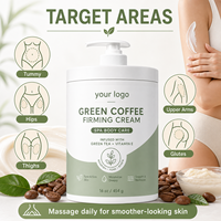 Crème raffermissante au café vert Private Labe : Hydrate les zones sèches, lisse la peau rugueuse et irritante, revitalise la beauté de la jeunesse.