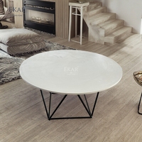 Table basse ronde moderne simple Mobilier de salon fonctionnel et élégant