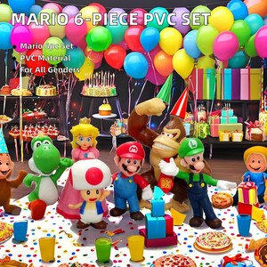 Set di 6 <span class=keywords><strong>Pezzi</strong></span> della Serie <span class=keywords><strong>Mario</strong></span>, Modellini in PVC di Super <span class=keywords><strong>Mario</strong></span>, Regalo Perfetto per Bambini - Product Image 2