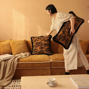 Canapé <span class=keywords><strong>Coco</strong></span> avancé rétro français Chenille jaune Style pastoral français tissu droit Gym centre commercial hôtel Villa hôpital parc scolaire - Product Image 6