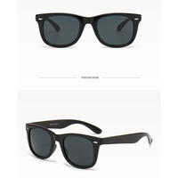 Lunettes de soleil classiques à verres PC, haute définition, carrées, protection UV400, polarisées, miroir, légères, confortables à porter
