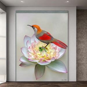 Pha Lê Slate Tùy Chỉnh Thân Thiện Với Môi Kỹ Thuật Số Sơn Dầu Gallery Bọc Vải Hoa Chủ Đề Trang Chủ Trang Trí Tường Nghệ Thuật - Product Image 2