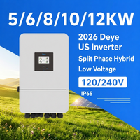 Onduleur hybride biphasé Deye 8kW 8000W Basse Tension SUN-8K-SG05LP2-US-SM2 Norme US 120/240V 110/220V IP65 48V
