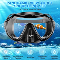 AQUADIVE équipement de plongée anti-buée kits de matériel de plongée masque de plongée avec tuba en silicone masque de plongée sous-marine ensemble
