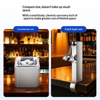 Machine à glaçons au dioxyde de carbone (CO2), modèle compact pour bar, refroidisseur et congélateur instantané de verres pour bars et restaurants