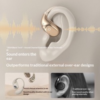 Nouveau Casque sans Fil à Conduction Osseuse Sportif en Gel de Silicone Étanche IPX5.4 à Fixation Auriculaire 2025
