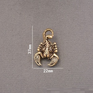 Statue de Scorpion Vintage en Laiton, Ornement Artisanat Métallique, Figurines Animaux, Décoration Créative pour Maison et Bureau - Product Image 2