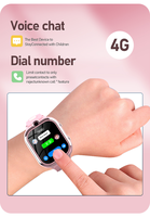 Montre connectée 4G pour enfants VDF97, clôture géographique, écran 1,85 pouces, suivi GPS, positionnement LBS+WiFi, bouton d'appel SOS, appel vidéo, montre intelligente pour enfants