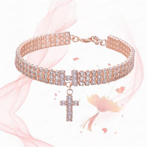 Ashion-<span class=keywords><strong>collar</strong></span> de perro personalizado con diamantes ostentosos, pulsera para el propietario, venta al por mayor - Product Image 3