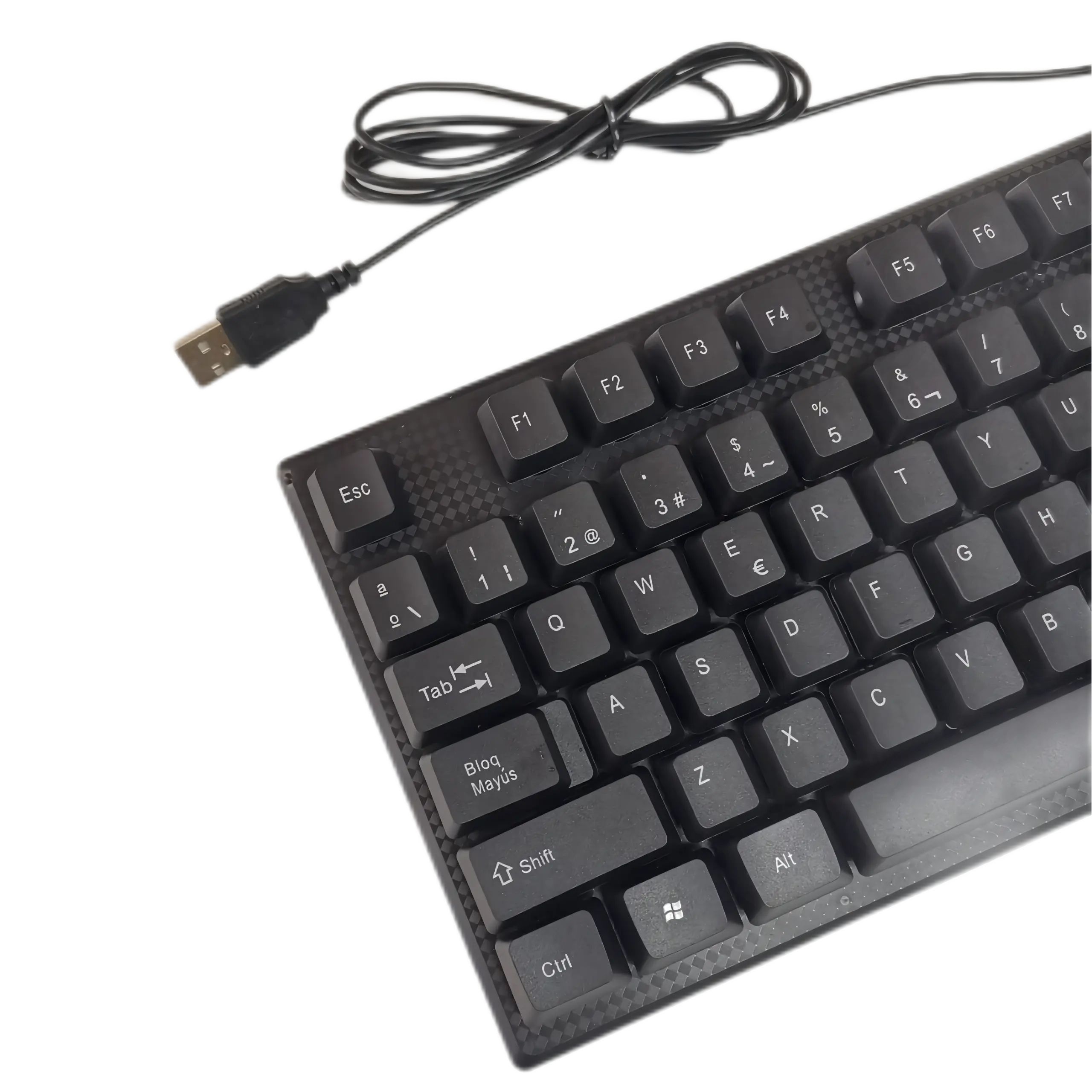 Многоязычная Проводная usb-клавиатура для офиса, домашнего использования, полноразмерные 104 клавиши, 105 клавиши, испанская Арабская русская Французская клавиатура