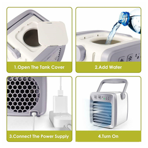 Aires Acondicionados Portátiles Enfriador <span class=keywords><strong>de</strong></span> <span class=keywords><strong>Aire</strong></span> Evaporativo Personal Mini Ventilador <span class=keywords><strong>de</strong></span> Enfriamiento <span class=keywords><strong>de</strong></span> <span class=keywords><strong>Aire</strong></span> Acondicionado - Product Image 4
