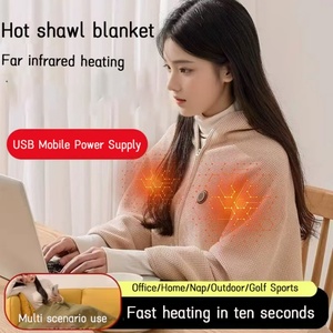 Customized Multifunctional Graphene Infrared <b>Heat</b> Electric Blanket Washable Foldable for Winter Travel for Car Household RV <b>USB</b> - Product Image 5