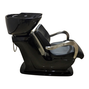 Vente directe usine : Lit de lavage semi-allongé haut de gamme, confortable et électroplaqué, pour salon de coiffure, avec fonction massage - Product Image 4