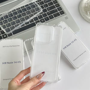<span class=keywords><strong>Coque</strong></span> de téléphone transparente, fabrication de <span class=keywords><strong>coque</strong></span> arrière pour <span class=keywords><strong>Redmi</strong></span> 15/15C/A5/K80/<span class=keywords><strong>Note</strong></span> 10 ProMax/14 <span class=keywords><strong>Pro</strong></span>+, transparente, 2 en 1, anti-chute, protection mobile - Product Image 2