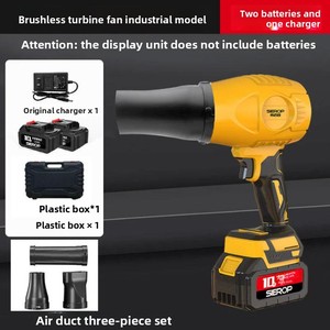 High Power DIY Industrial Grade Lithium Battery Cordless Jet Fan Blower Brushless Motor Portable Handheld Compressed Air <b>Duster</b> - Product Image 2