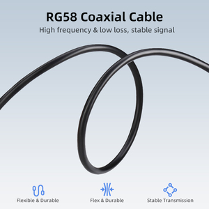 Antenna 4G LTE in Fibra di Vetro 10dBi ad Alto Guadagno VSWR 1.9 50ohm per Gateway <span class=keywords><strong>Cellulare</strong></span>, Modem, Hotspot, Router Wireless, Hub di Rete FS-F4 N Maschio - Product Image 3