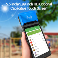 Terminal POS Portátil Android 12, 3GB+16GB, NFC, Escáner de Código de Barras 2D, Impresora de Recibos para Tiendas Minoristas y Restaurantes, Enchufe para EE. UU., UE, AU, Reino Unido