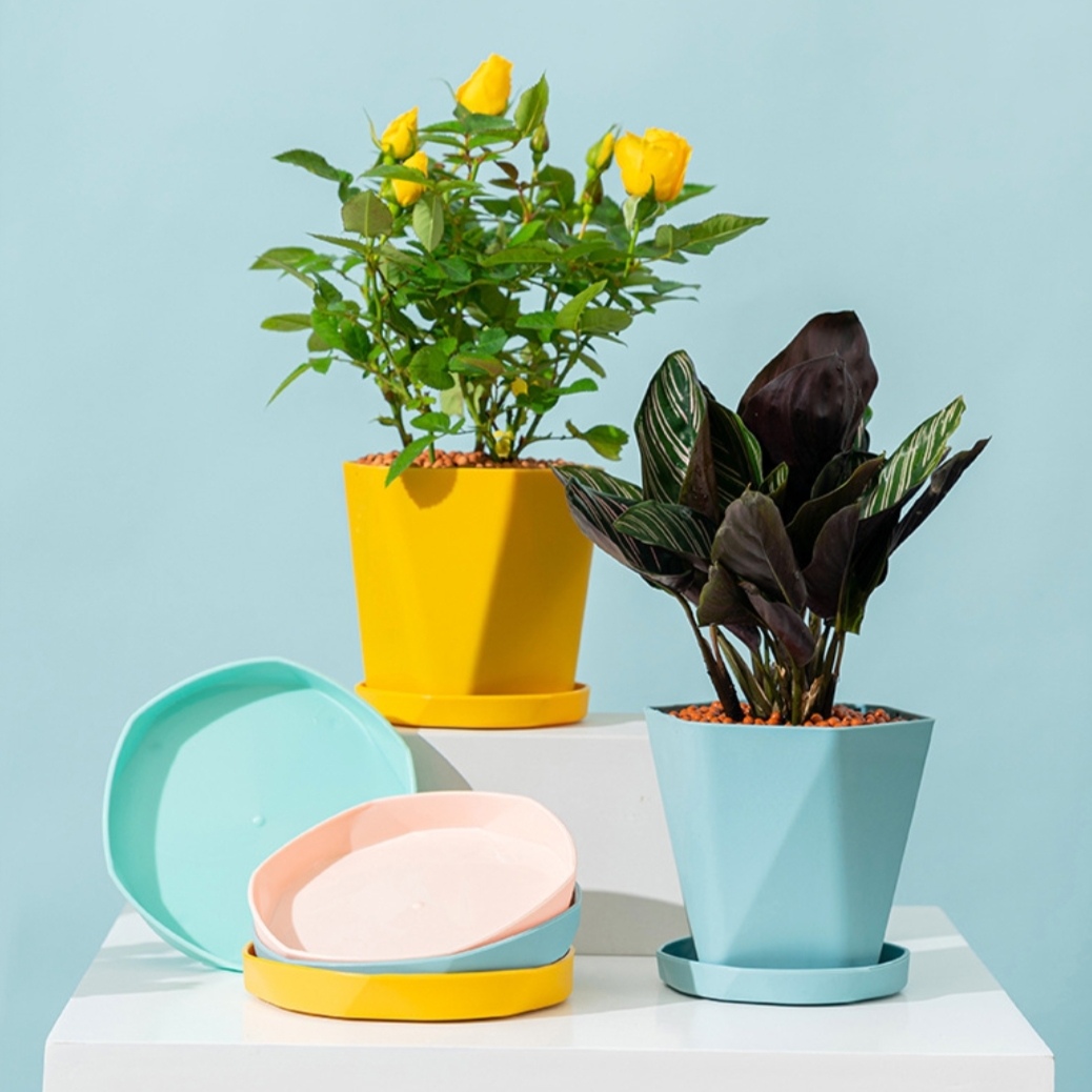 Prodotti da giardinaggio giardino decorativo fioriera per piccoli alberi vaso da fiori per interni fioriere moderne minimaliste alla moda in plastica resistente