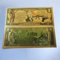 Billet de banque plaqué or commémoratif du 250e anniversaire de l'Amérique 2026, pièce de collection