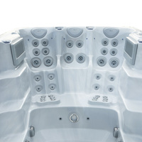 VIRLUX Piscine SPA Rectangulaire en Acrylique Transparent pour Usage Domestique avec Jets de Massage – Grande Vente