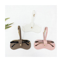 Vente en gros d'usine de haute qualité en cuir PVC personnalisé Logo Durable lunettes de soleil Pochettes pour lunettes