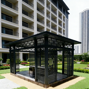 Pabellón y Terraza de Aluminio con Diseño Impermeable y Habitaciones Expandibles para Jardín - Product Image 1