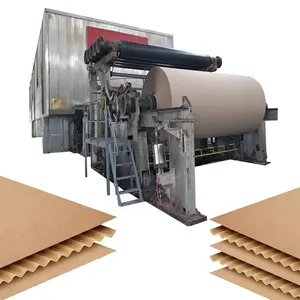 Mesin kotak karton bergelombang 5 lapisan mesin pembuat kertas karton bergelombang