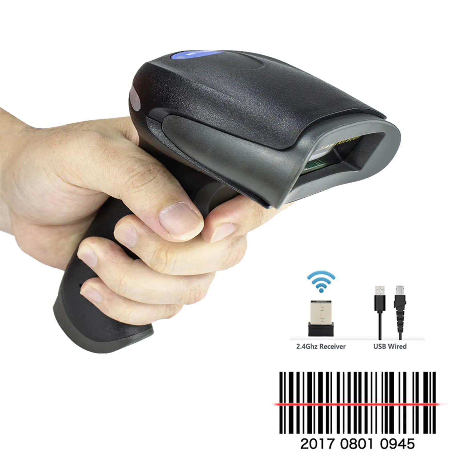 Netum-lector de código de barras para supermercado, escáner de código de barras inalámbrico con cable, Serie F, 1D, venta directa de fábrica