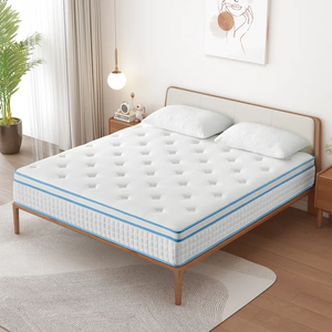 Matelas de luxe en mousse à mémoire de forme et ressorts ensachés de 12 pouces, <span class=keywords><strong>confort</strong></span> moyen-ferme, pour un sommeil réparateur, taille King 200*200 - Product Image 2