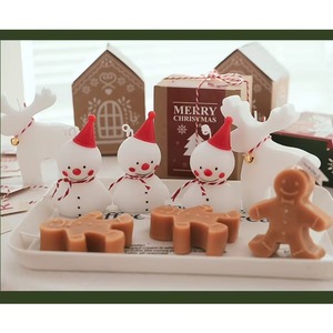 Velas Aromáticas Navideñas con Forma de Muñeco de Nieve y Alce, Lindas Velas de Aromaterapia para Decoración del Hogar, Regalos de Navidad, Venta al por Mayor - Product Image 3