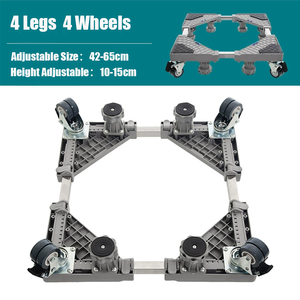 Refrigerator/<b>Washing</b> <b>Machine</b> Premium Stand Design <b>Washing</b> <b>Machine</b> Mobile Wheels Adjustable Stand Plastic <b>Washing</b> <b>Machine</b> Base - Product Image 4