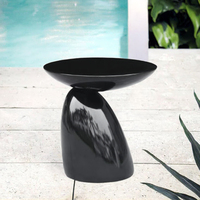 Table basse ronde en métal HCM Nordic Mushroom, design moderne en fibre de verre, meubles de salon, HCM-Round Table