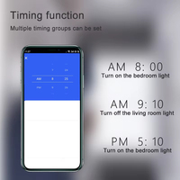 Interrupteurs muraux Wifi Tuya Smart Life type US, commande vocale à distance, lumières électriques Wifi