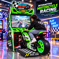 Nouveau simulateur de course moto à monnayeur, machine d'arcade avec écran vidéo pour centre de jeux, simulateur de moto d'arcade