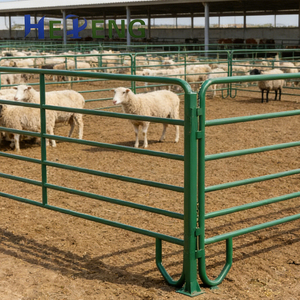 Valla de Acero Galvanizado para Ganado, Ecológica y Fácil de Montar, <span class=keywords><strong>Corral</strong></span> para Exteriores con Paneles para Ovejas (10 pies de altura) - Product Image 1