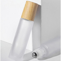 Botol Roll on kustom kaca dengan bola Roller baja 5ml 10ml isi ulang minyak esensial parfum botol rol bola kaca