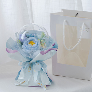 Bouquet de <span class=keywords><strong>fleurs</strong></span> savon en forme de boule, 81 pièces, <span class=keywords><strong>fleurs</strong></span> séchées, pour un cadeau d'anniversaire pour petite amie, pour la saint-valentin, pour la fête <span class=keywords><strong>des</strong></span> mères - Product Image 5