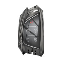 Étui porte-clés en métal avec porte-clés compatible avec 2020-2025 Chevrolet Corvette C8 6 boutons 7 boutons