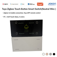Panneau tactile multifonction Zigbee 8 touches, compatible avec les rideaux lumineux et le contrôle de la climatisation, nécessite un fil neutre, Tuya Smart Life, automatisation programmable