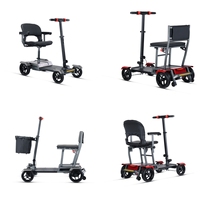 Scooter électrique pliable ultra-léger à 3 roues, approuvé par les compagnies aériennes, avec batterie au lithium, portable, pliage rapide, valise de voyage pour seniors