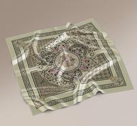 100% foulard en soie pour cheveux étole enveloppement foulards en soie foulard multicolore imprimé à la main pour filles et femmes