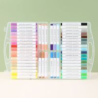 Fournisseur OEM, ensemble de pinceaux en plastique souple personnalisé, stylos marqueurs en acrylique, stylos marqueurs professionnels pour l'art, le graffiti, les étiquettes, le dessin