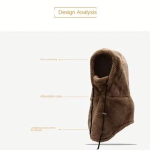 Masque de ski intégral coupe-vent chaud pour l'hiver, cache-cou en polaire double face, écharpe à capuche chauffante - Product Image 3