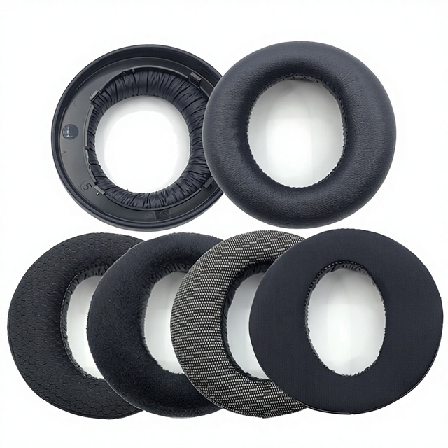 OEM PS5 PULSE 3D Headset Black Panther Logo Sponge Ear Pads & Cups-Easy Install & Comfortable Wear
